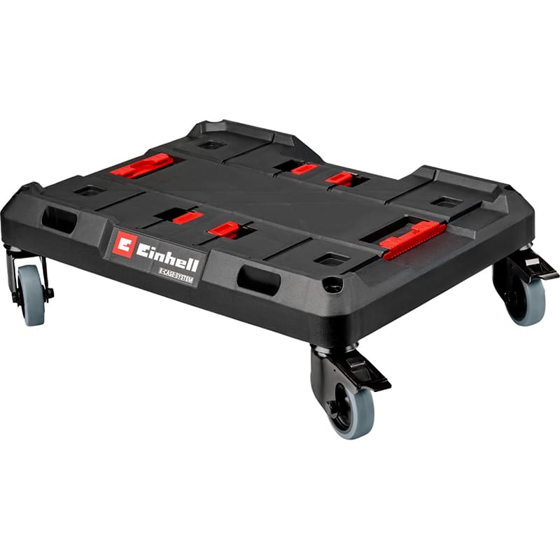 Платформа EINHELL E-Case Rollbrett (4540041) Додатково Є частиною модульної системи кейсів E-Case від Einhell; 2 з 4 роликів оснащені ножним гальмом