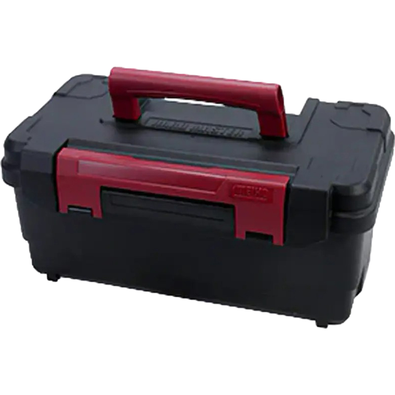 Ящик для инструмента Meiho Hard Master 400 Black (1791.10.49) Дополнительно 2 пластиковые защелки; большое нижнее отделение; крышка с шарнирным креплением; ручка для переноски; съемный лоток для мелочей