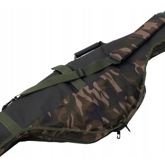 Чохол для вудилищ PROLOGIC Avenger Padded Multi Sleeve 12' 3 Rod Green Camouflage (65081) Особливості для зберігання трьох двочастинних вудилищ із котушкою завдовжки 360 см; 600D Rip-Stop водонепроникна тканина; м'яке набивання; антикорозійні блискавки HD та бігунки HI-VIZ