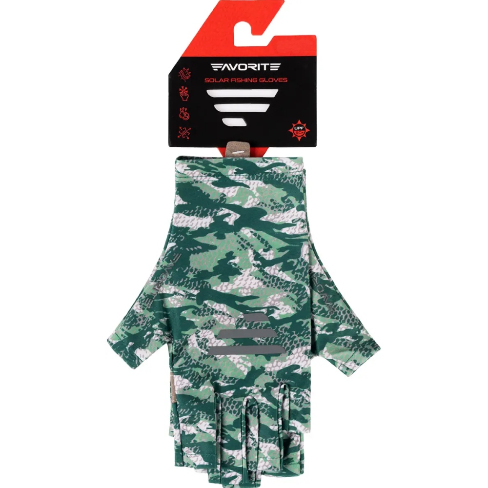 Перчатки FAVORITE Solar Fishing Gloves 5 Cut L/XL Green (SFG5C-L/XL-Green) Тип напальчники и перчатки
