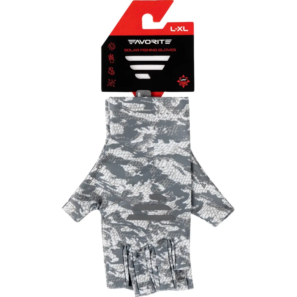 Перчатки FAVORITE Solar Fishing Gloves 5 Cut L/XL Grey (SFG5C-L/XL-Grey) Тип напальчники и перчатки