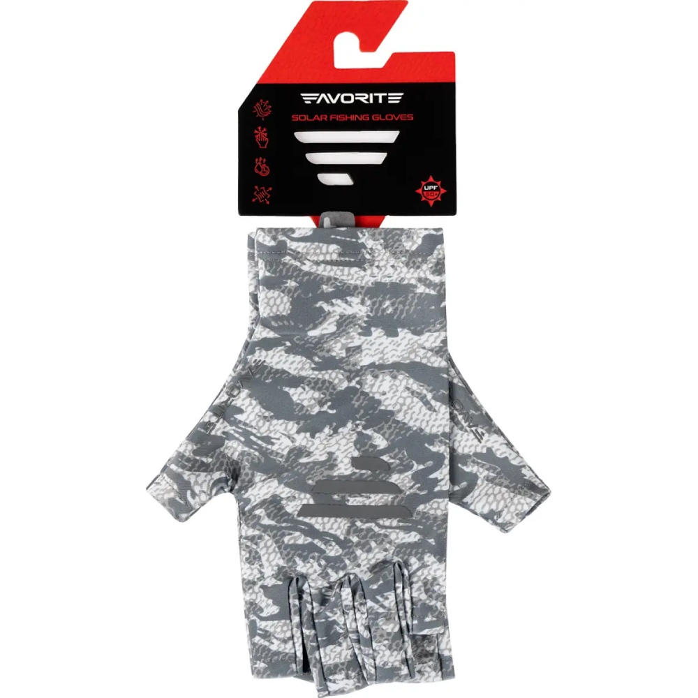 Перчатки FAVORITE Solar Fishing Gloves 5 Cut S/M Grey (SFG5C-S/M-Grey) Тип напальчники и перчатки