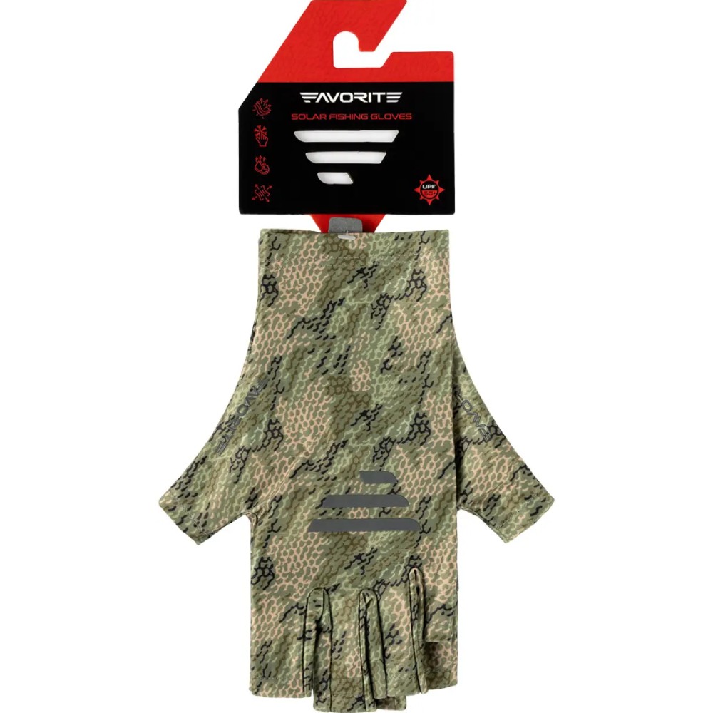 Перчатки FAVORITE Solar Fishing Gloves 5 Cut L/XL Khaki (SFG5C-L/XL-Khaki) Тип напальчники и перчатки
