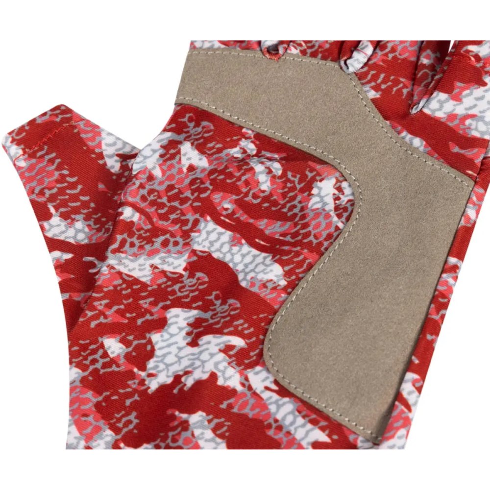 Рукавички FAVORITE Solar Fishing Gloves 5 Cut S/M Red (SFG5C-S/M-Red) Особливості матеріал: Cooling polyester із захистом UPF 50+; стійкі до стирання накладки, що запобігають ковзанню снасті в руках