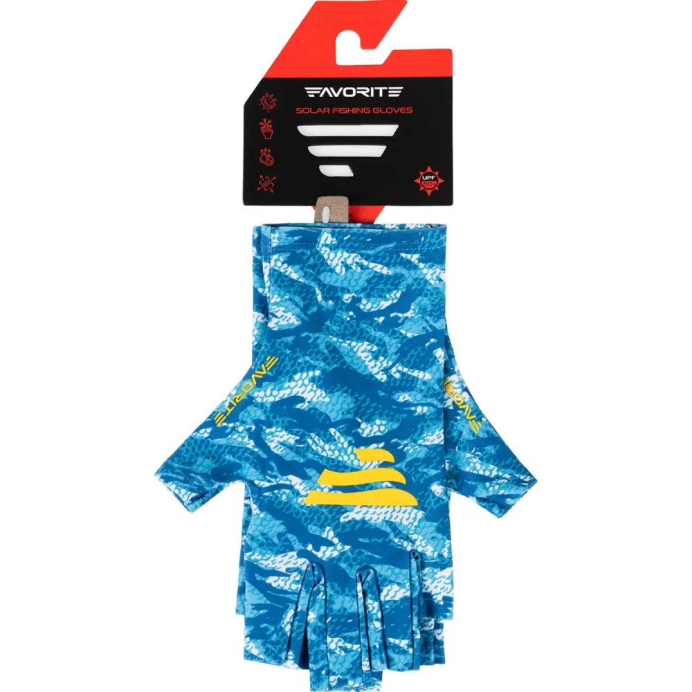 Перчатки FAVORITE Solar Fishing Gloves 5 Cut S/M White/Blue (SFG5C-S/M-White) Тип напальчники и перчатки