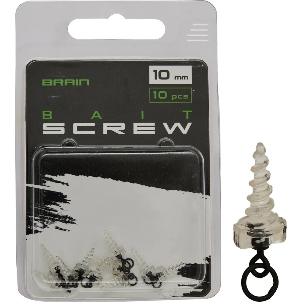 Гвинти для бойлів Brain SGXA-09 Bait Screw 10 мм 10 шт Clear (1858.25.27)