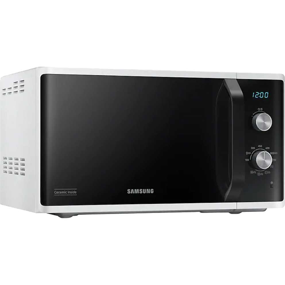 Микроволновая печь SAMSUNG MG23K3614AW/BW Комплектация решетка для гриля, стеклянный поддон, инструкция, гарантийный талон