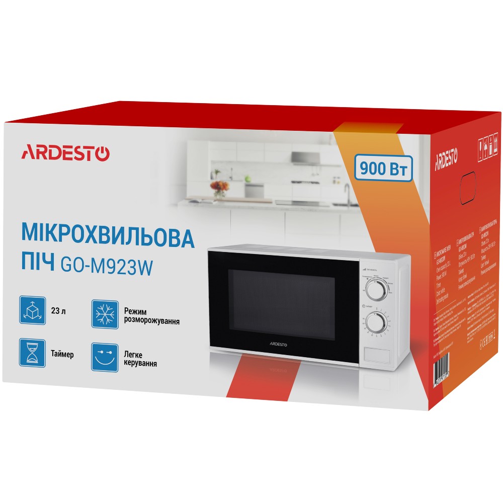 Внешний вид Микроволновая печь ARDESTO GO-M923W