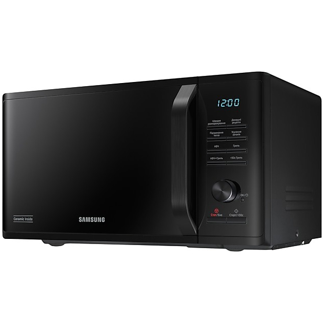 Микроволновая печь SAMSUNG MG23K3515AK/UA Комплектация Микроволновая печь Инструкция Гарантийный талон Поворотный стол