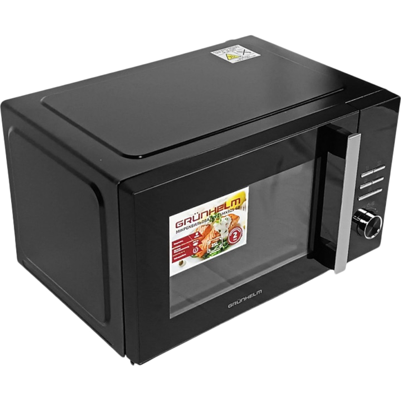 Микроволновая печь GRUNHELM 25MX925-GB Комплектация Микроволновая печь; Тарелка; Инструкция