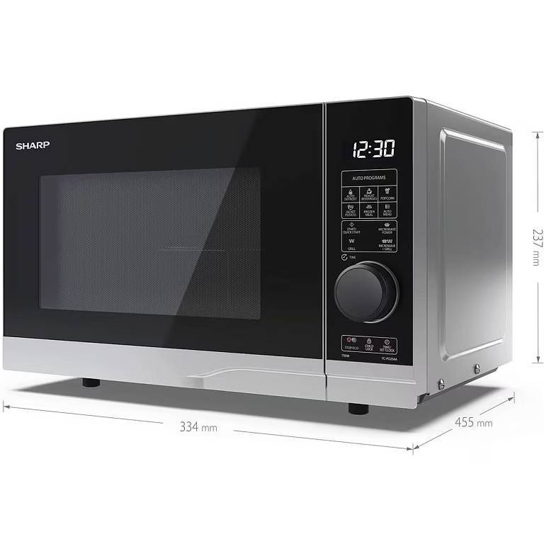 Микроволновая печь SHARP YC-PG204AE-S Мощность микроволн 700