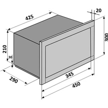 Микроволновая печь VENTOLUX MWBI 15 G BK TC