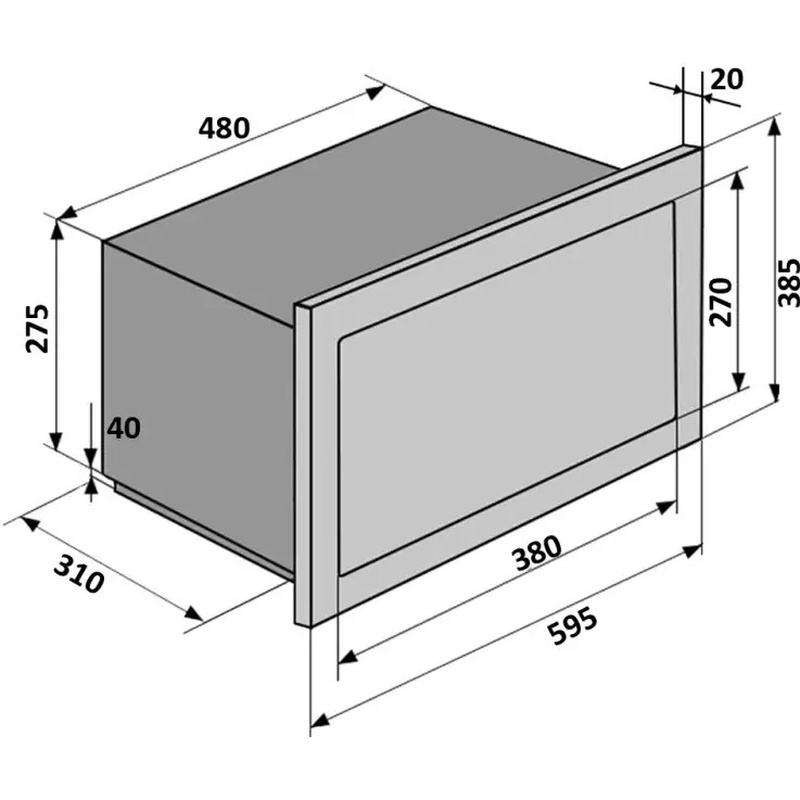 Фото Микроволновая печь VENTOLUX MWBI 20 G MBG TC