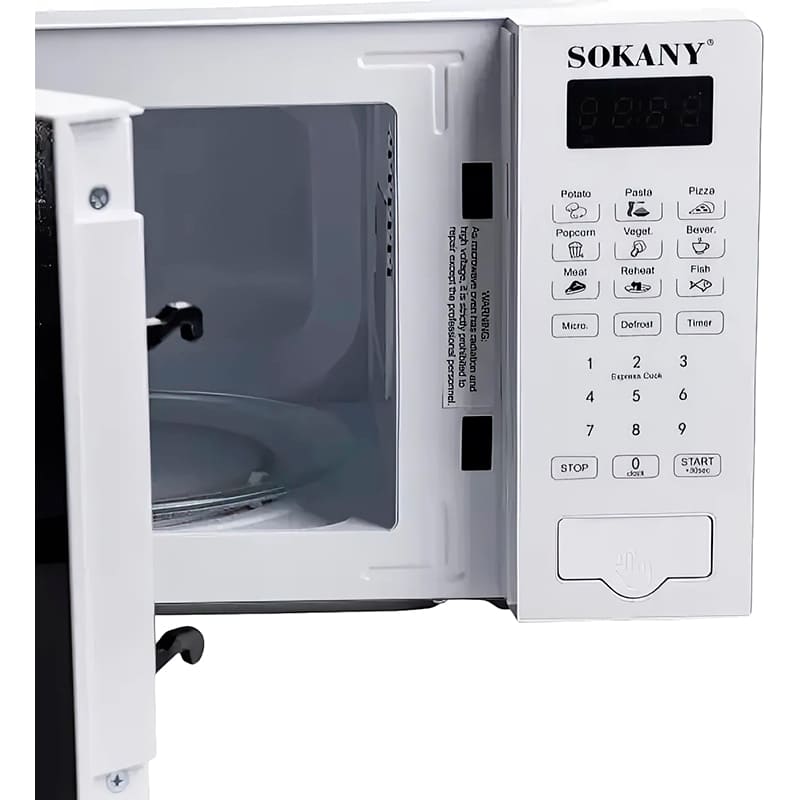 Зовнішній вигляд Мікрохвильова піч SOKANY SK-10018 White (LGSK-10018)