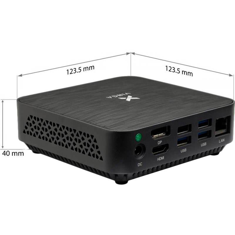 Фото Неттоп VINGA Mini PC V600 (V600AM300U.4128W1P)