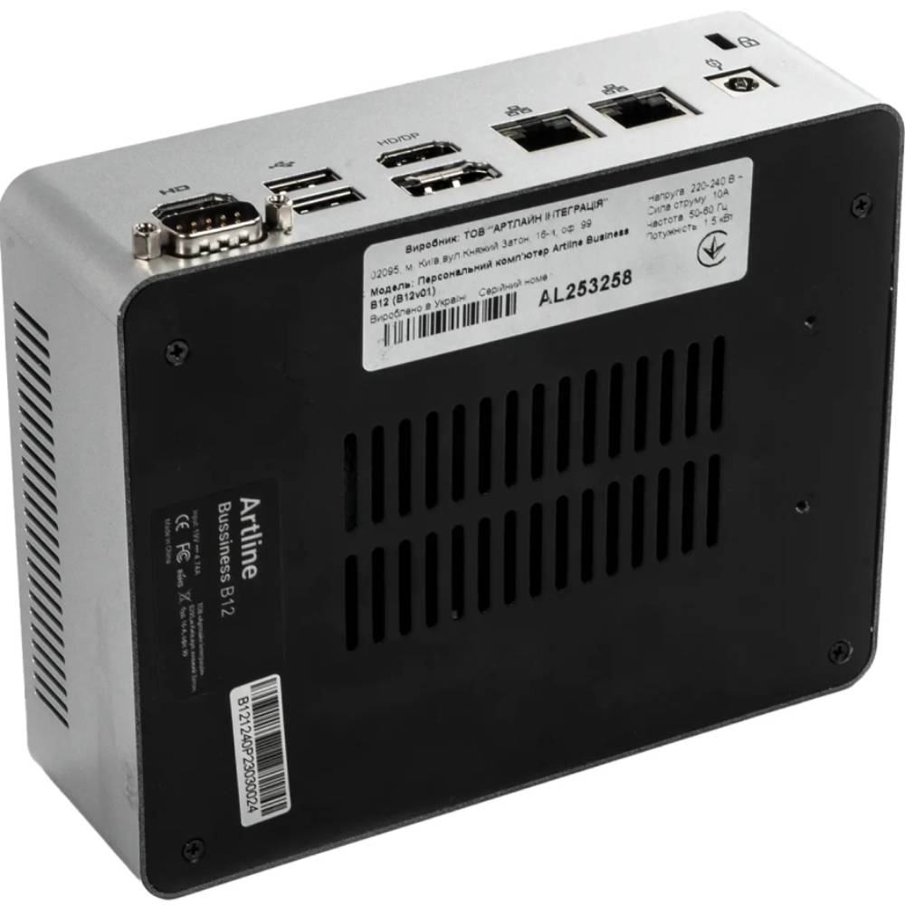 Неттоп ARTLINE Business B12 + Монитор V24F75-IPS (B12v33+V24F75-IPS) Количество ядер 12