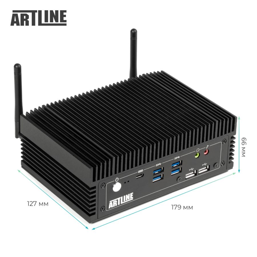 Неттоп ARTLINE Business B12 Silent Windows 11 Pro (B12Silentv41Win) Кількість ядер 12