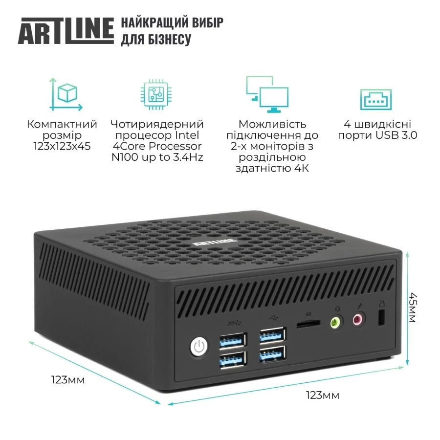 Фото Неттоп ARTLINE Business B14 Windows 11 Pro (B14v20Win)