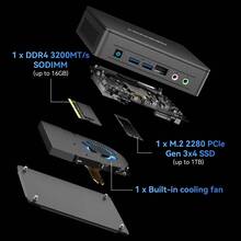 Неттоп GEEKOM Mini Air12 Lite (GMAir12Lite-N100-8256-EU)