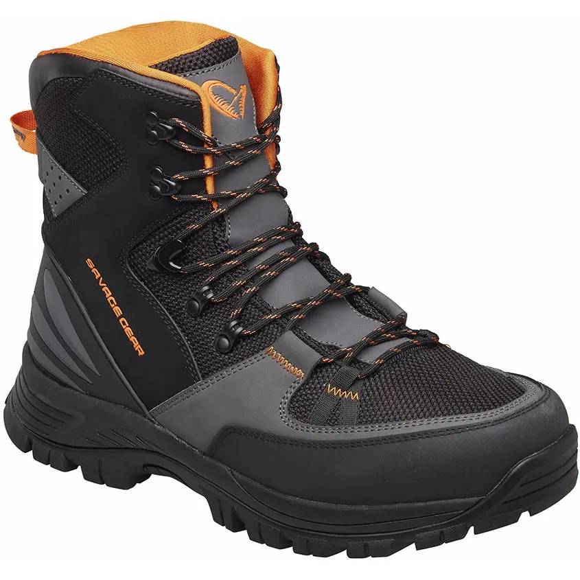 Ботинки забродные SAVAGE GEAR SG8 Cleated Wading Boot 42р Black/Orange (1609148)