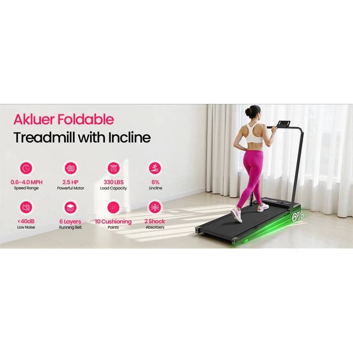 Изображение Беговая дорожка AKLUER Walking Pad P03B с поручнем (6978121150178)