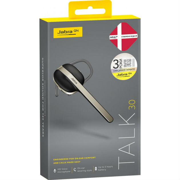 Bluetooth-гарнитура JABRA Talk 30 (100-99600900-60) Поддержка NFC False