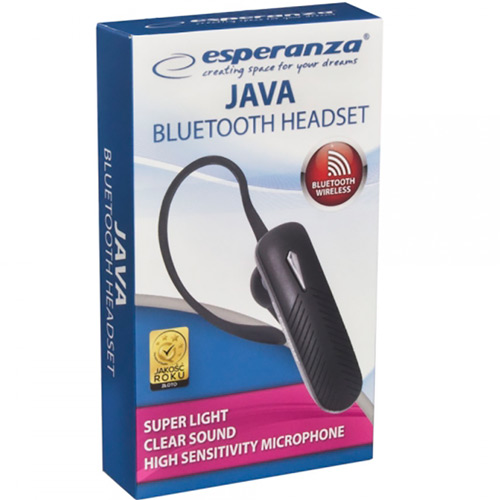 Bluetooth-гарнитура ESPERANZA EH183 Earphone Juva (5901299947494) Время работы в режиме разговора 3