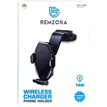 Автотримач REMZONA Grase Pilot 15W Black (PHCH-02BK) Автотримач REMZONA Grase Pilot 15W Black (PHCH-02BK)