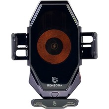 Автотримач REMZONA Grase Pilot 15W Black (PHCH-02BK) Автотримач REMZONA Grase Pilot 15W Black (PHCH-02BK)