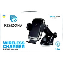 Автотримач REMZONA Wixis 15W Black (PHCH-03BK) Автотримач REMZONA Wixis 15W Black (PHCH-03BK)