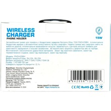 Автотримач REMZONA Wixis 15W Black (PHCH-03BK) Автотримач REMZONA Wixis 15W Black (PHCH-03BK)