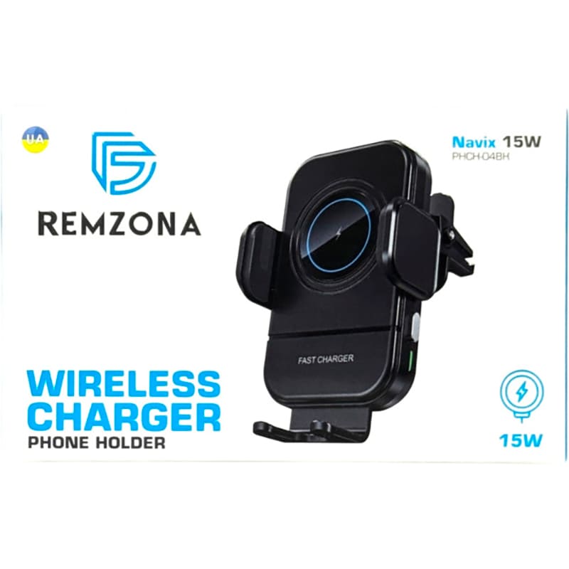 Автотримач REMZONA Navix 15W Black (PHCH-04BK) Покупка Автотримач REMZONA Navix 15W Black (PHCH-04BK)