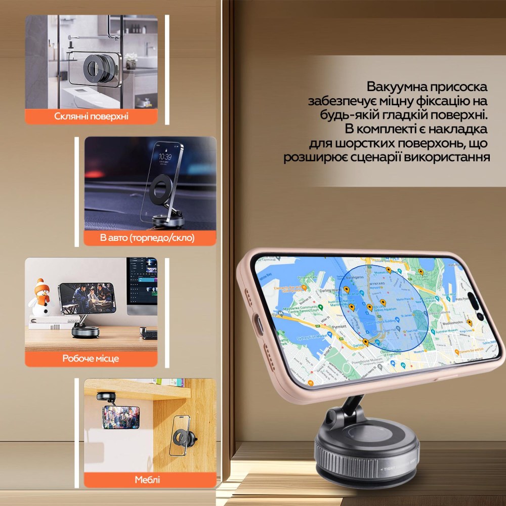 Автодержатель XOKO MSH-100 Black Особенности регулировка наклона