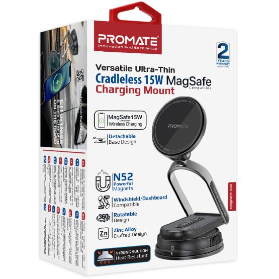 Фото Автодержатель PROMATE Magneo-15w Black (magneo-15w)