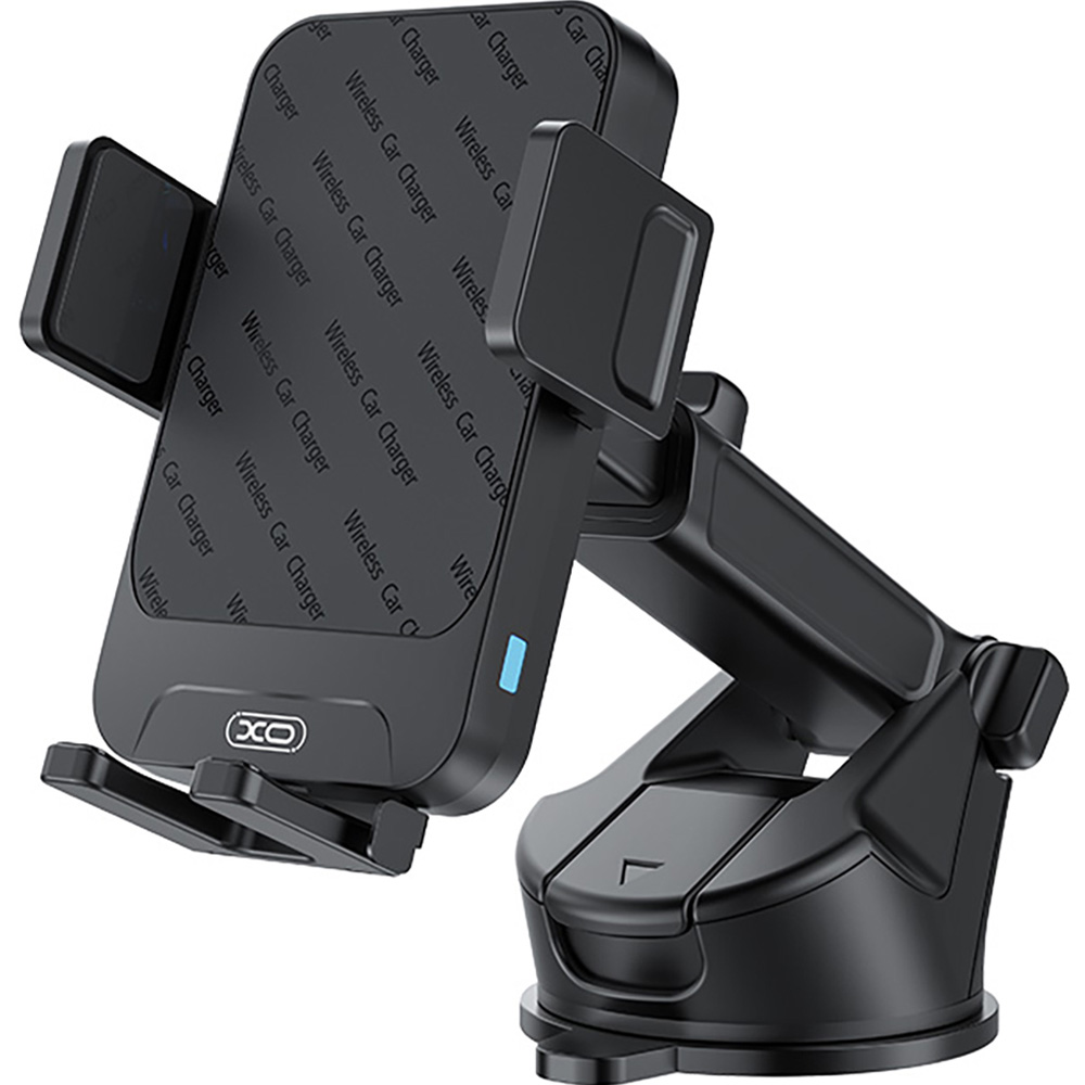 Автоутримувач XO Wireless 15W Black (WX043.black)