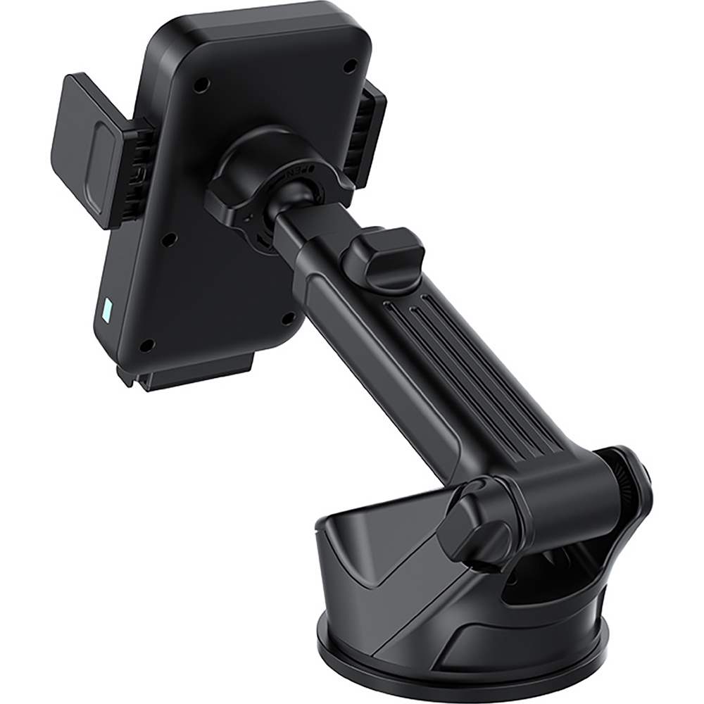 Автоутримувач XO Wireless 15W Black (WX043.black) Кріплення універсальне (скло/торпедо)