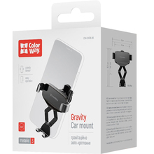 Автоутримувач COLORWAY Gravity Mechanical Car Mount Black (CW-CHG18-BK)