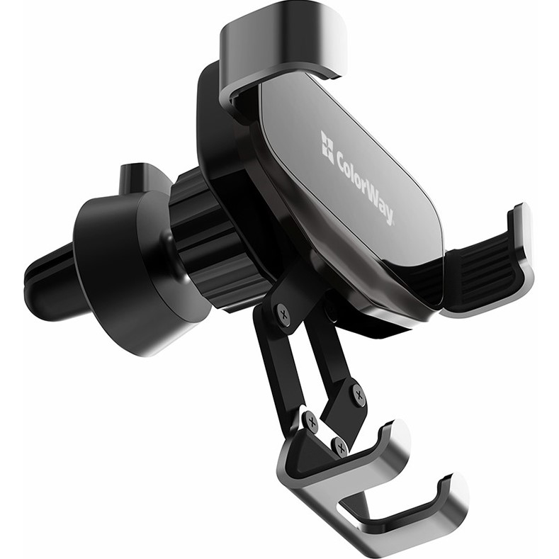 Автоутримувач COLORWAY Gravity Mechanical Car Mount Black (CW-CHG18-BK) Кріплення на дефлектор