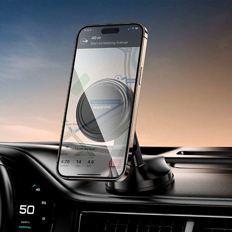 Автоутримувач BOROFONE BH136 Black (6941991121418) Особливості регулювання нахилу