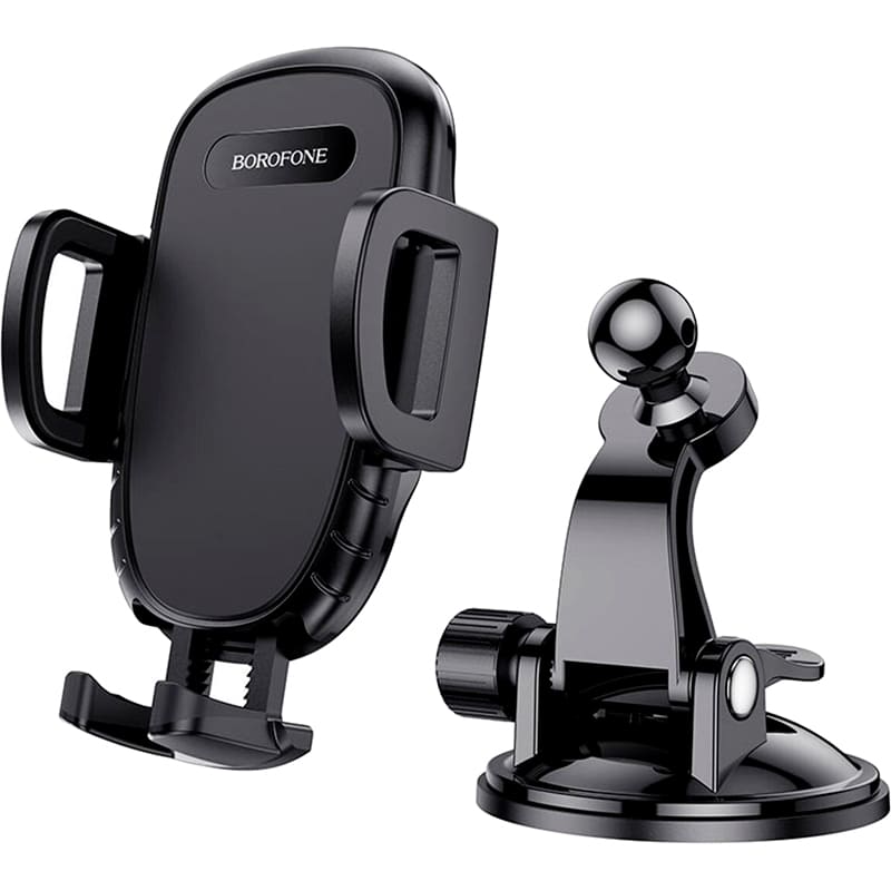 Автоутримувач BOROFONE BH37 Black (6931474738486) Кріплення універсальне (скло/торпедо)