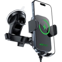 Автоутримувач ACEFAST D53 wireless charging Black (6974316284246)