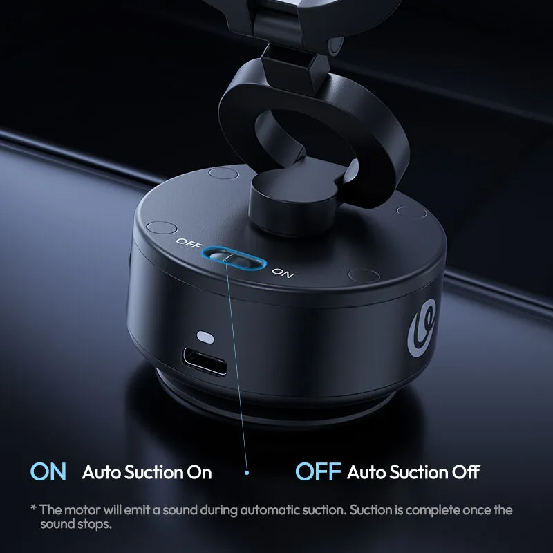 Внешний вид Держатель ULANZI VIJIM SK-22 Electric suction cup bracket for mobile phones Black (M096)