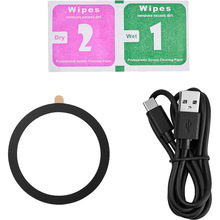 Автоутримувач Brevia AirVent Ultra MagCharge 15W Wireless Charging Black (48000BR)