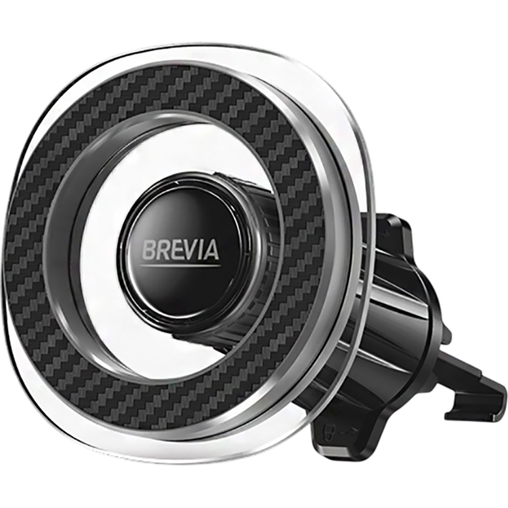 Автотримач BREVIA AirVent Ultra Crystal MagRING Magsafe Black/Clear (48020BR) Тип тримач (магніт)