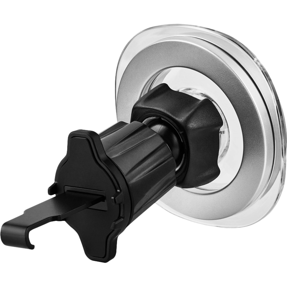 Автотримач BREVIA AirVent Ultra Crystal MagRING Magsafe Black/Clear (48020BR) Кріплення на дефлектор