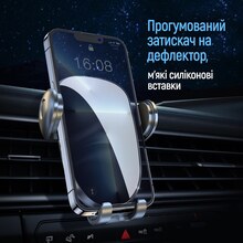 Автотримач COLORWAY Grip Holder Black (CW-CHMH20-BK)