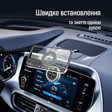 Автотримач COLORWAY з магнітним кільцем MagSafe 360 ° Black (CW-CHM21-BK)