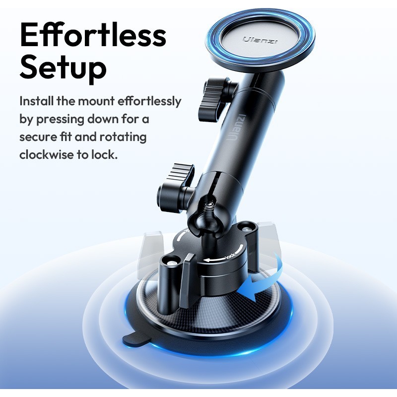 В Україні Утримувач для смартфона Ulanzi Vijim ZJ06 Suction Cup Mount (T117)