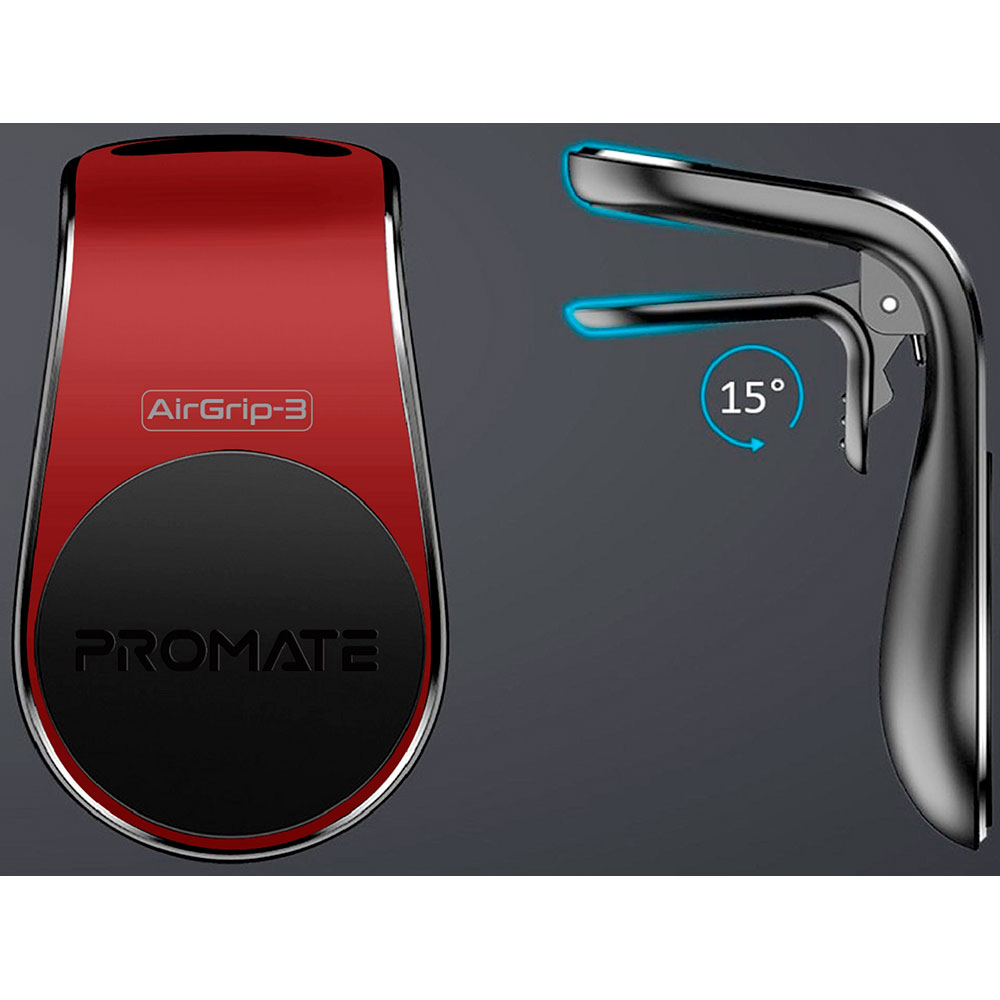 Держатель PROMATE Airgrip-3 Red (airgrip-3.red) Крепление на дефлектор