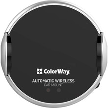 Автомобільний тримач COLORWAY AutoSense Car Wireless Charger 2 10W Black (CW-CHAW035Q-BK)